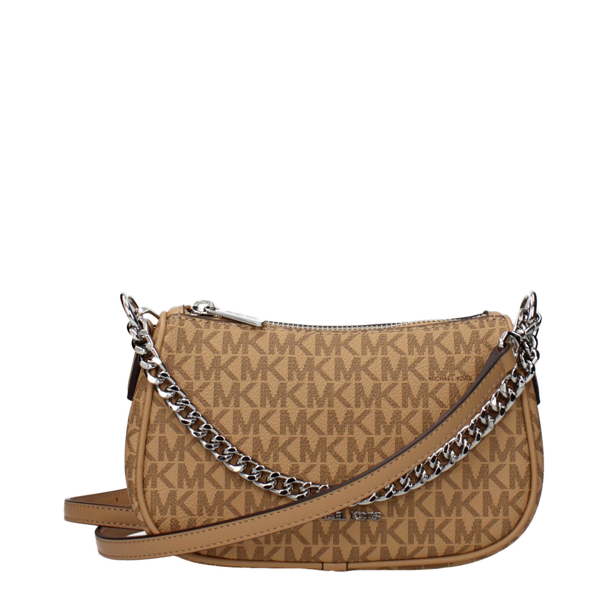 Michael Kors Brown Fabric Handbag - Chic and Functional Accessory