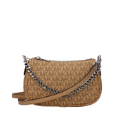 Michael Kors Brown Fabric Handbag - Chic and Functional Accessory