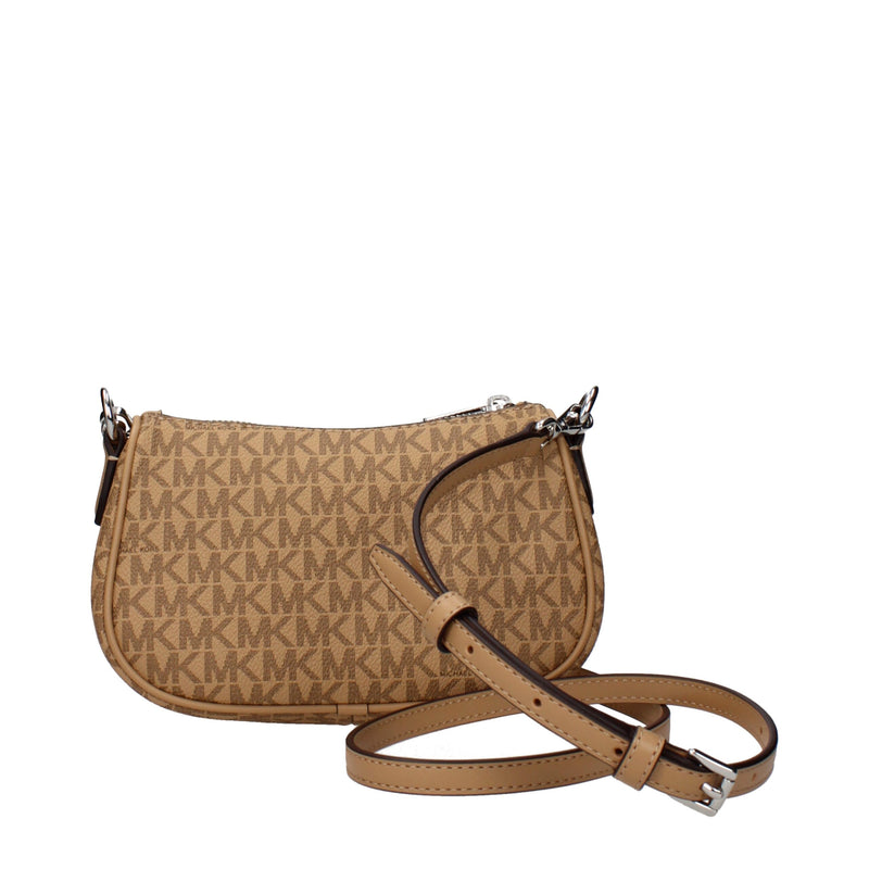 Michael Kors Brown Fabric Handbag - Chic and Functional Accessory
