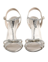 Dolce & Gabbana Sandales à Talons Aiguilles Strass Argent