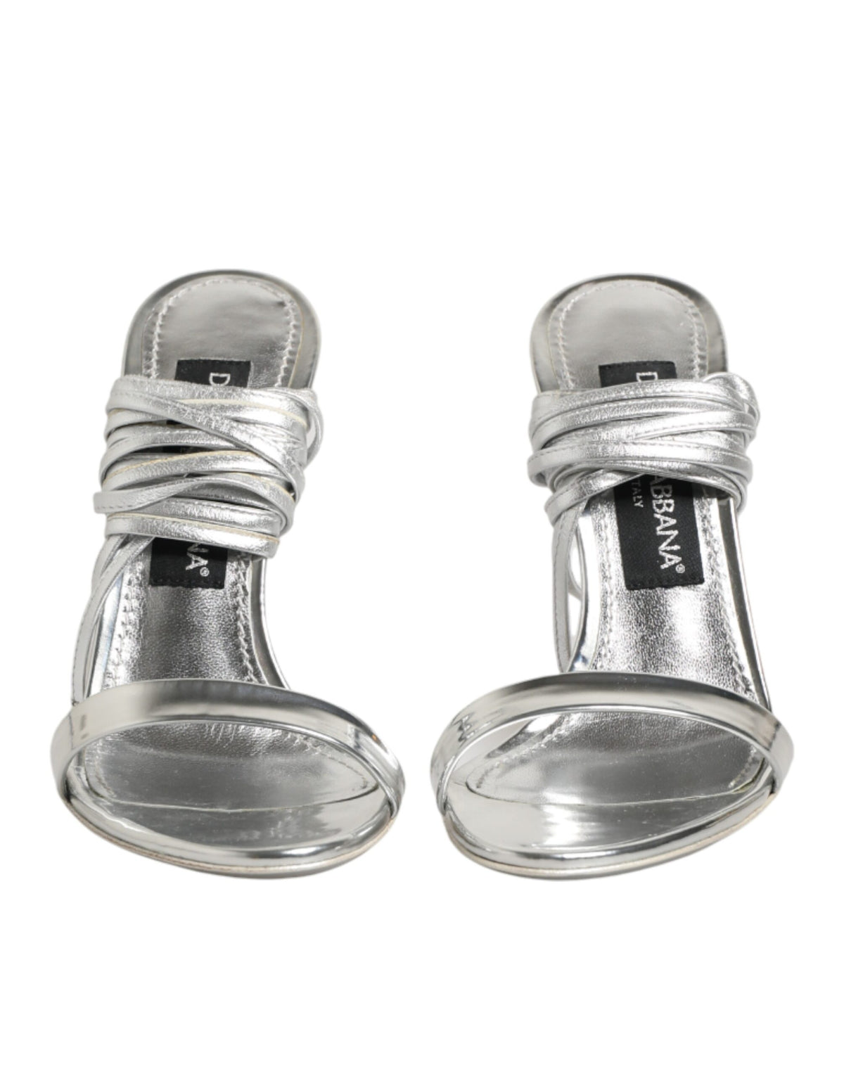 Dolce & Gabbana Sandales à Talons Hauts Argentées
