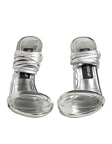 Dolce & Gabbana Sandales à Talons Hauts Argentées