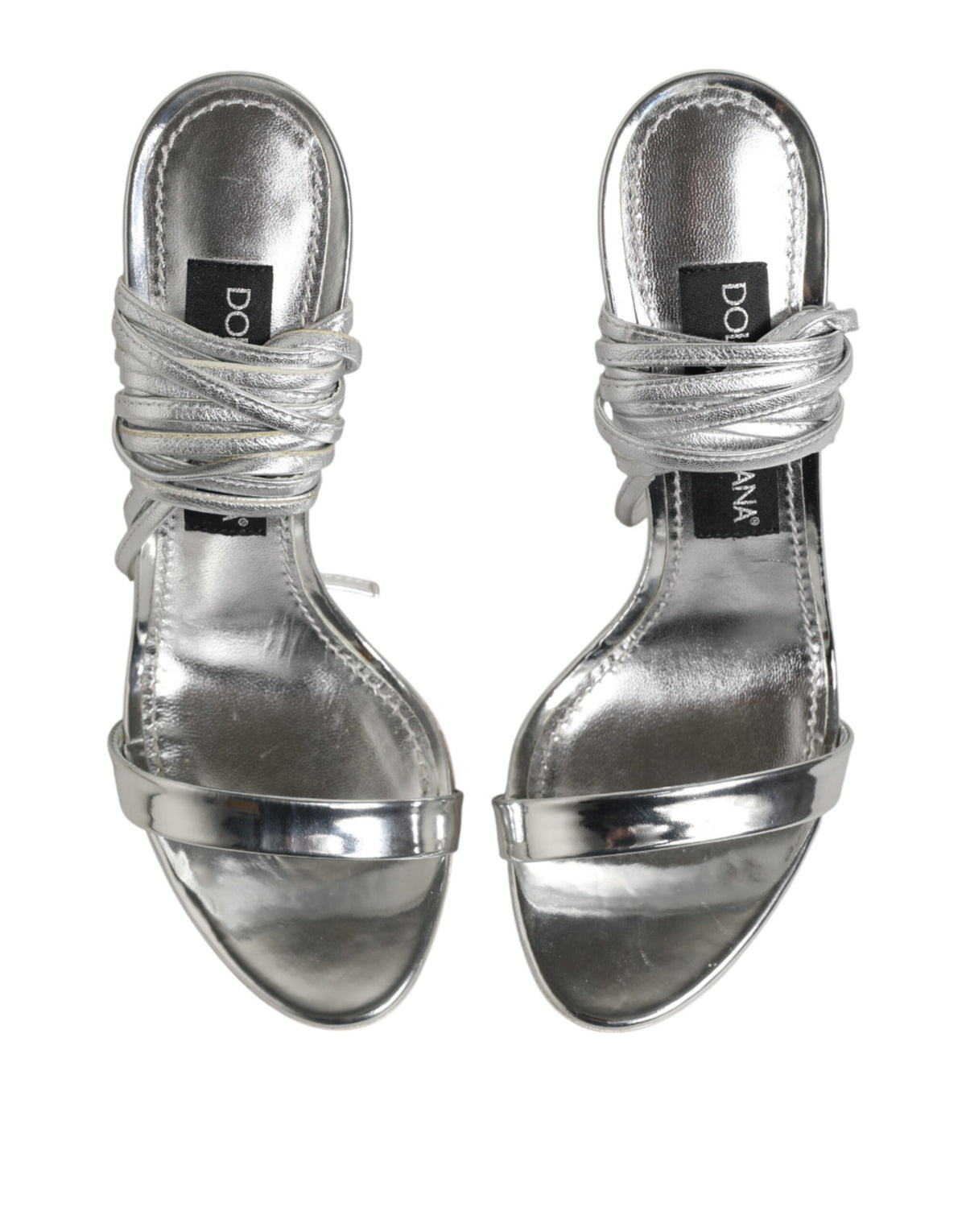 Dolce & Gabbana Sandales à Talons Hauts Argentées