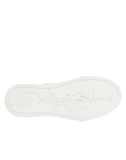 Dolce & Gabbana Multicolor Patchwork Low Top Sneakers Shoes
