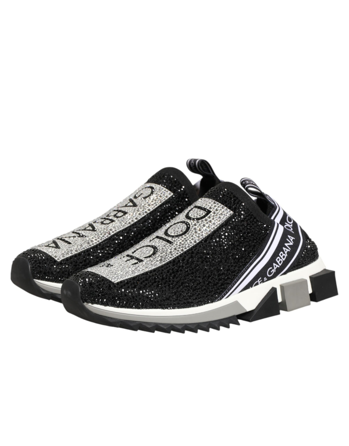 Dolce & Gabbana Sorrento Sneakers Noir Argent