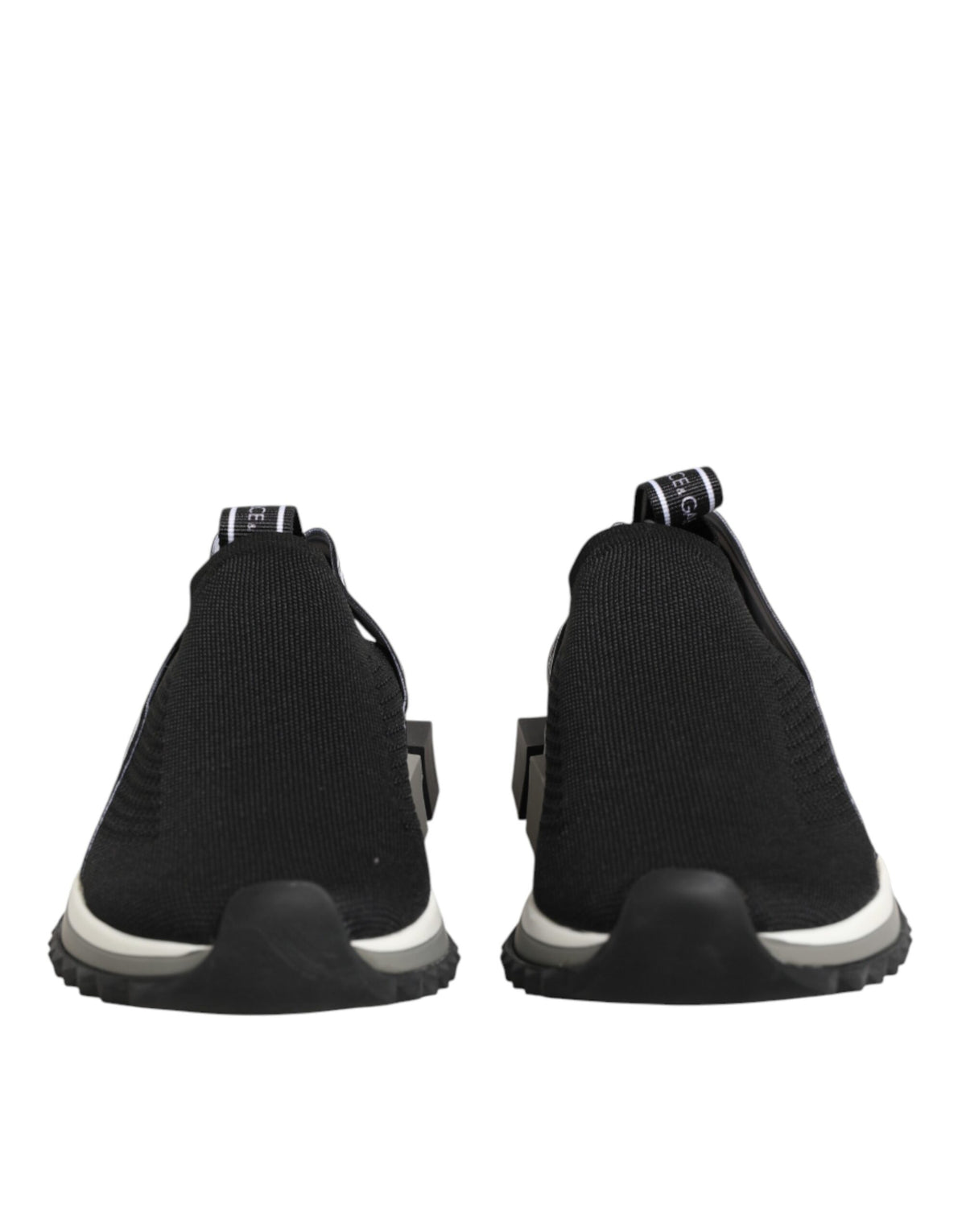 Dolce & Gabbana Black Slip On Sorrento Low Top Sneakers
