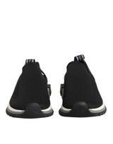Dolce & Gabbana Black Slip On Sorrento Low Top Sneakers