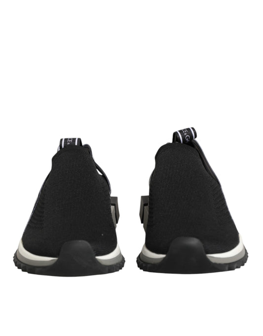 Dolce & Gabbana Black Slip On Sorrento Low Top Sneakers
