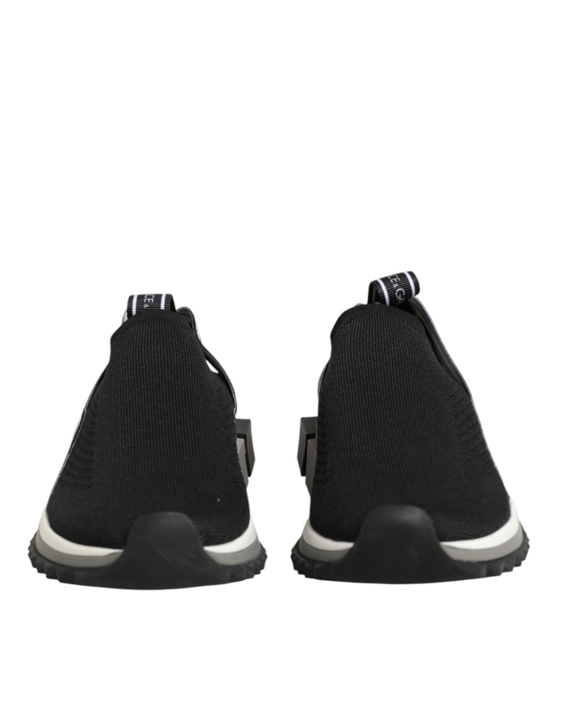 Dolce & Gabbana Black Slip On Sorrento Low Top Sneakers