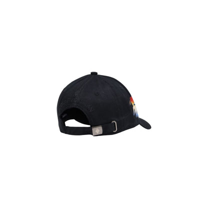 Casquette de baseball en coton noir du comté de Milan