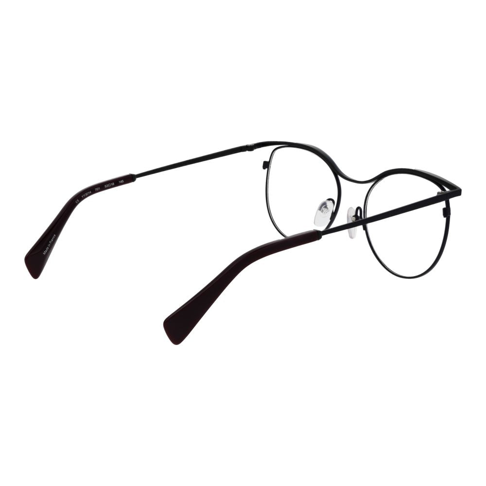 Yohji Yamamoto Black Women's Glasses Frame - Stylish & Durable