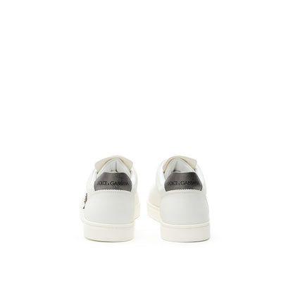 Baskets en cuir blanc Dolce &amp; Gabbana
