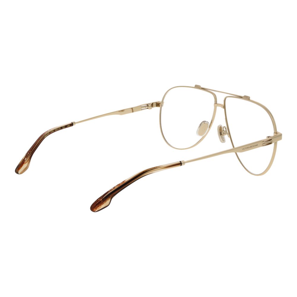 Monture de lunettes pour femme Victoria Beckham, or.