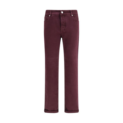 Jeans slim en coton Brunello Cucinelli