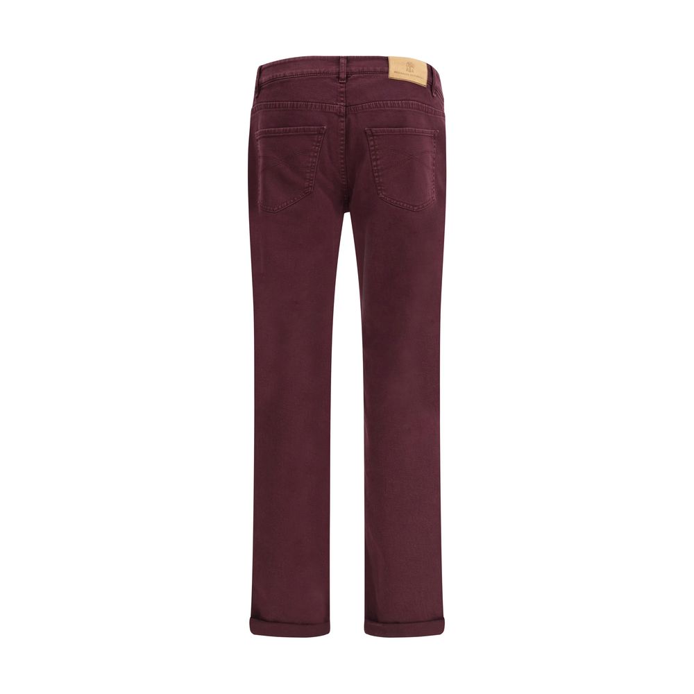 Jeans slim en coton Brunello Cucinelli