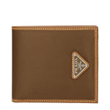Portefeuille Prada en tissu marron