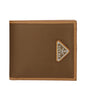 Portefeuille Prada en tissu marron