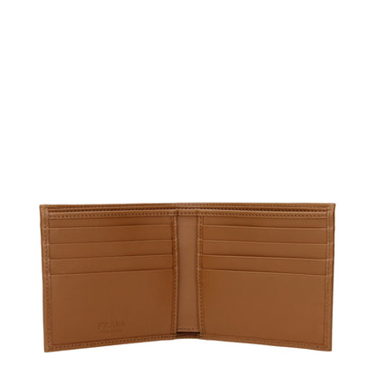 Portefeuille Prada en tissu marron