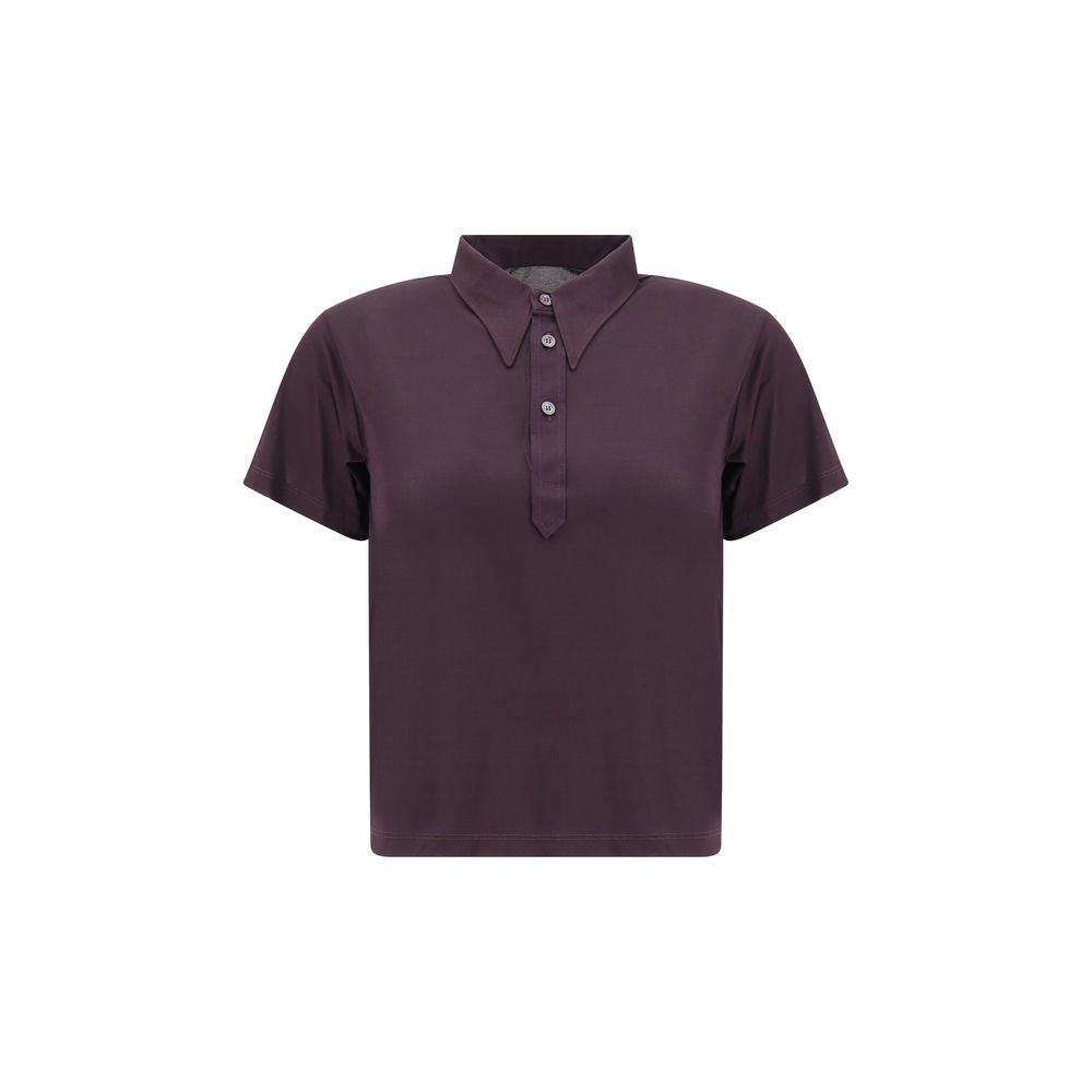 Margiela Semi-transparant poloshirt