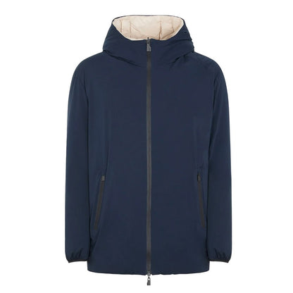 Suns Blue Polyester Men's Reversible Jacket