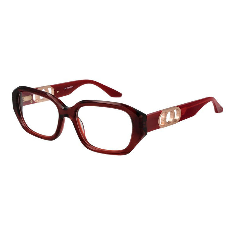 Trussardi Red Women Glasses Frame - Full-Rim Stylish Design