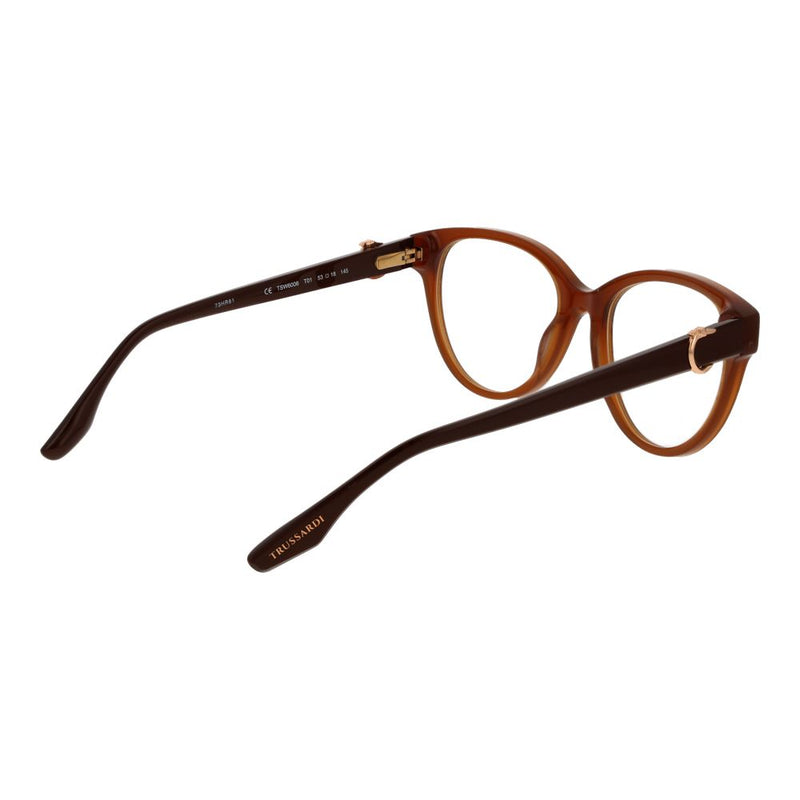 Trussardi Brown Women Glasses Frame - Chic Butterfly Design
