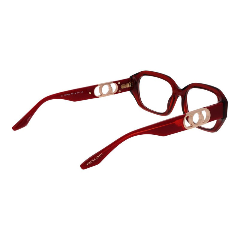 Trussardi Red Women Glasses Frame - Full-Rim Stylish Design