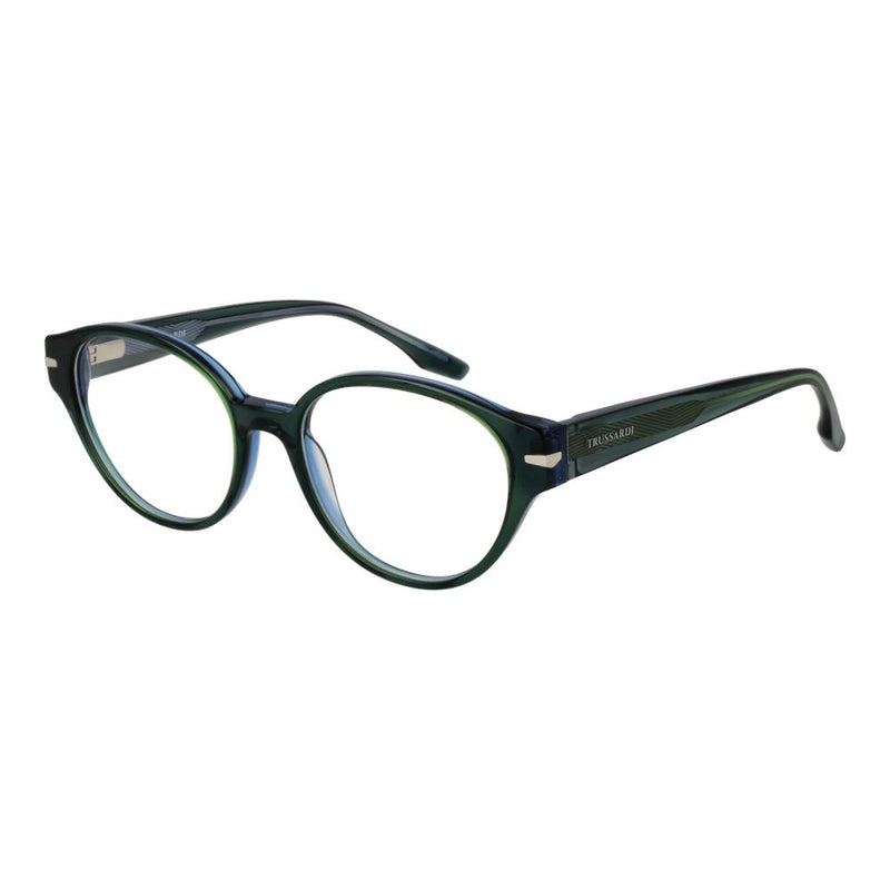 Trussardi Green Women Glasses Frame - Stylish Acetate Eyewear
