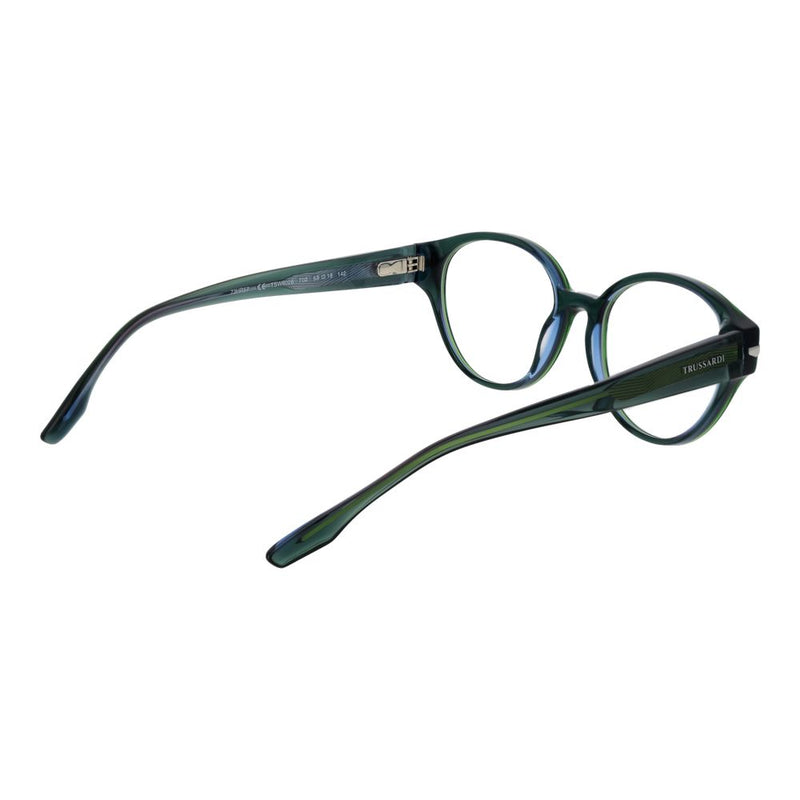Trussardi Green Women Glasses Frame - Stylish Acetate Eyewear