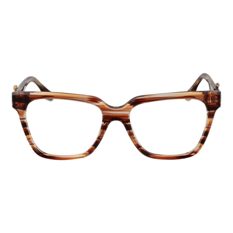 Trussardi Orange Women Glasses Frame - Stylish Acetate Eyewear