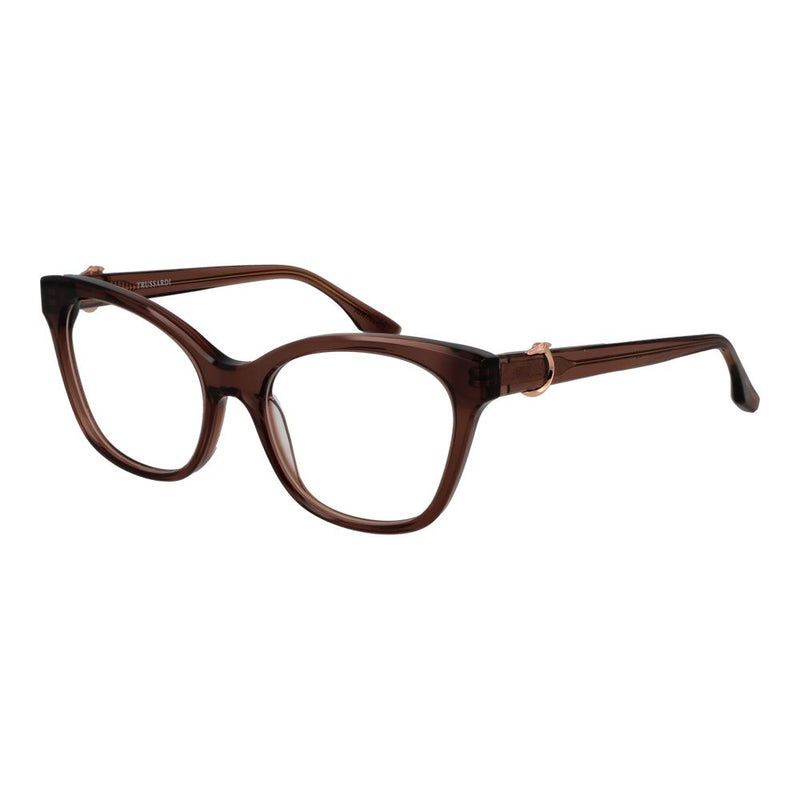Trussardi Brown Cat Eye Glasses Frame for Women