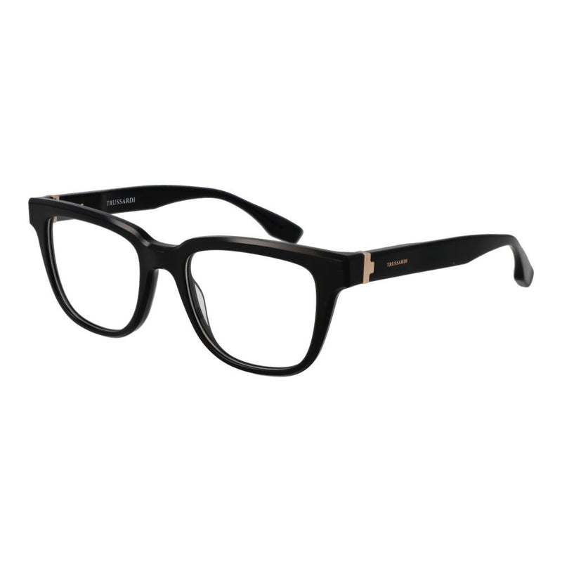 Trussardi Black Men's Glasses Frame - Stylish Acetate Design