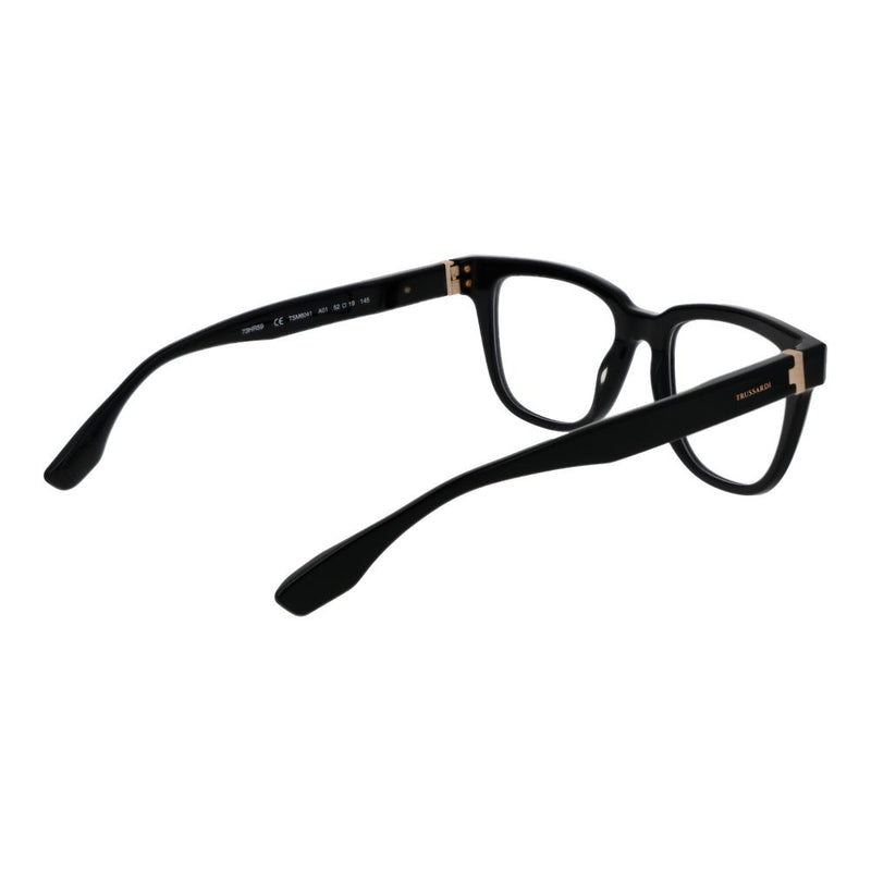 Trussardi Black Men's Glasses Frame - Stylish Acetate Design