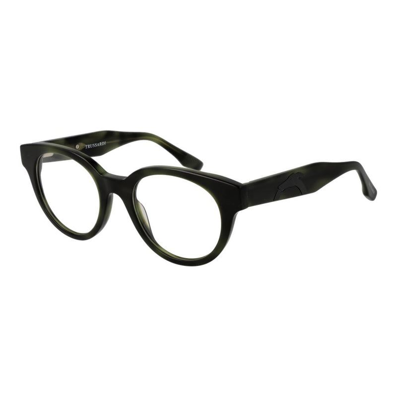 Trussardi Green Unisex Glasses Frame - Élégance et Durabilité