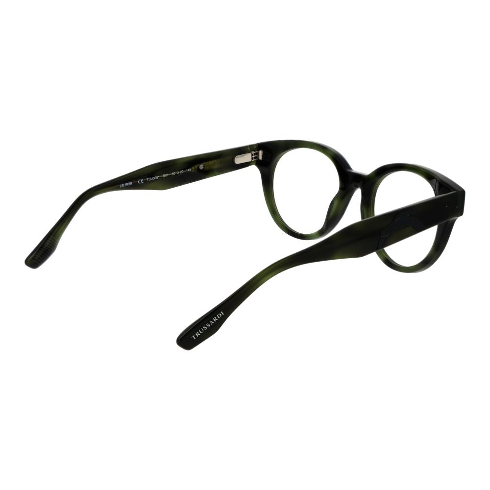 Trussardi Green Unisex Glasses Frame - Élégance et Durabilité