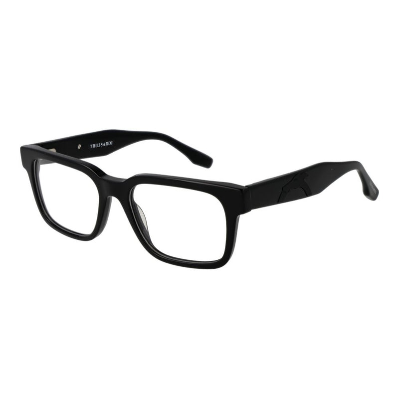 Trussardi Black Unisex Glasses Frame - Élégance et Durabilité