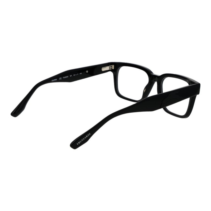 Trussardi Black Unisex Glasses Frame - Élégance et Durabilité