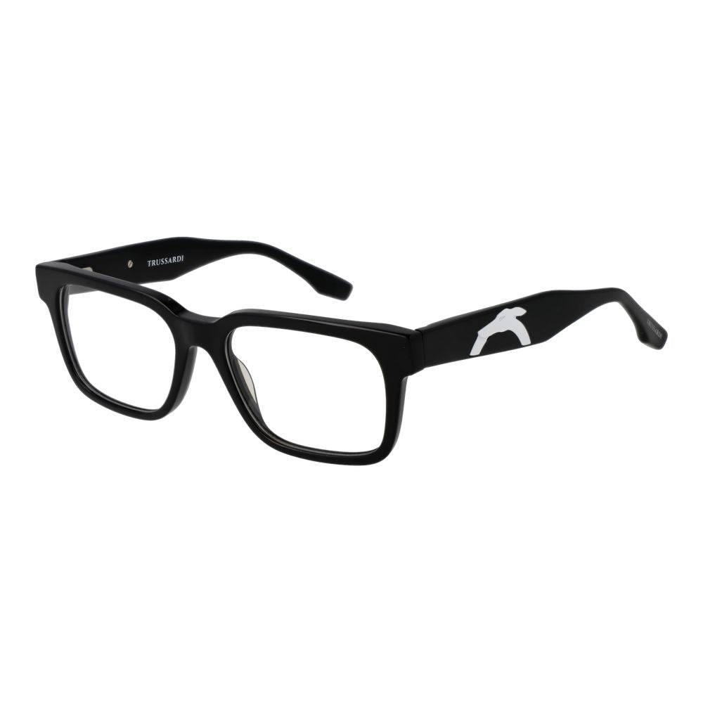 Trussardi Black Unisex Glasses Frame - Élégance et Durabilité