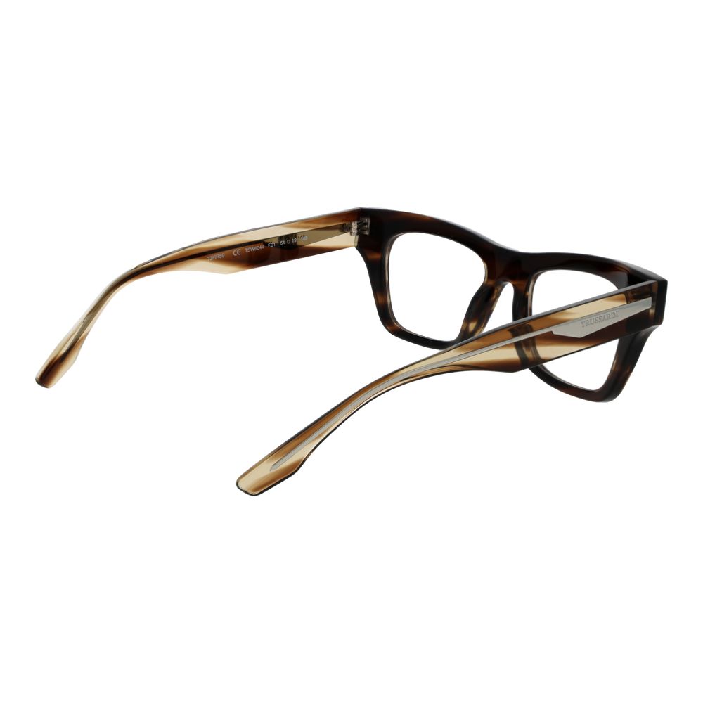 Trussardi Brown Women Glasses Frame - Elegant Acetate Eyewear