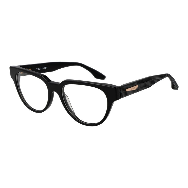Trussardi Black Women Glasses Frame - Stylish Acetate Design