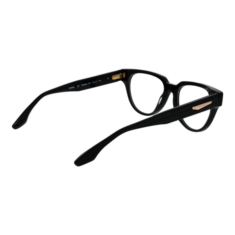 Trussardi Black Women Glasses Frame - Stylish Acetate Design