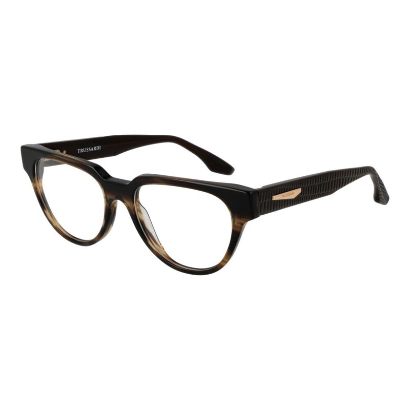 Trussardi Brown Women Glasses Frame - Élégant Design Panto