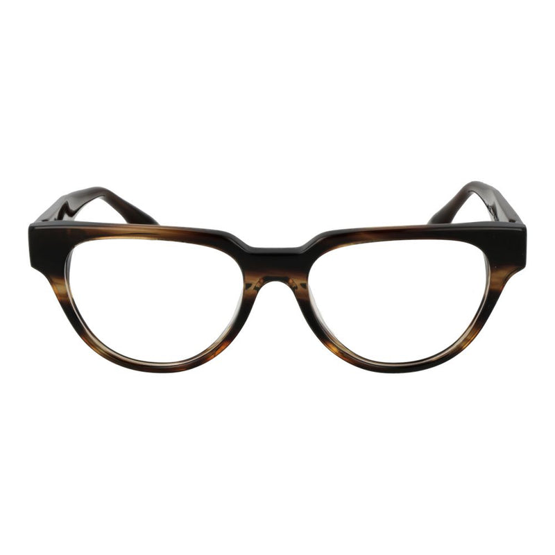 Trussardi Brown Women Glasses Frame - Élégant Design Panto