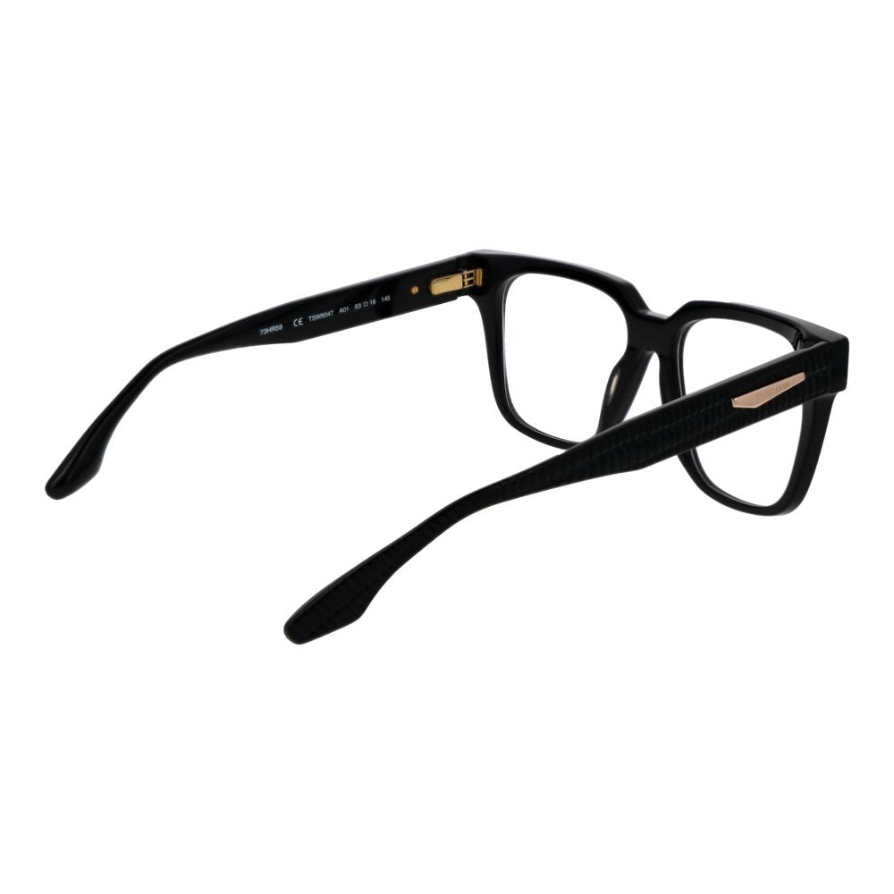 Trussardi Black Women Glasses Frame - Acetate Full-Rim Design