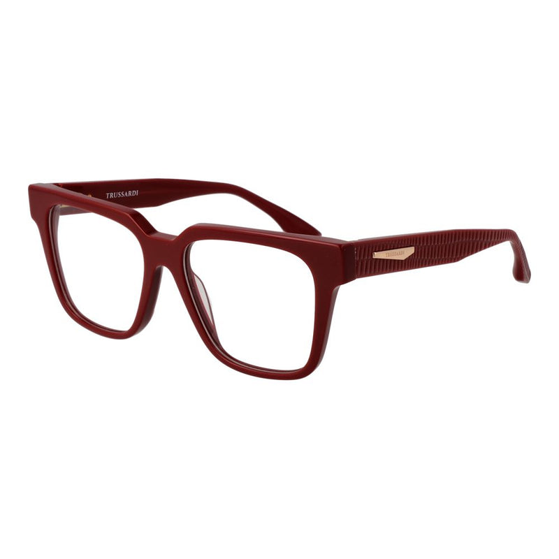 Trussardi Red Women Glasses Frame - Chic Acetate Eyewear