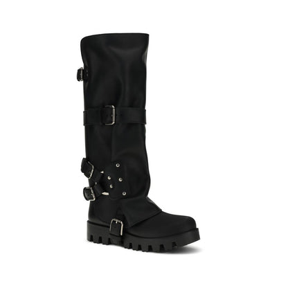 Dolce & Gabbana Rubber and leather high Boots