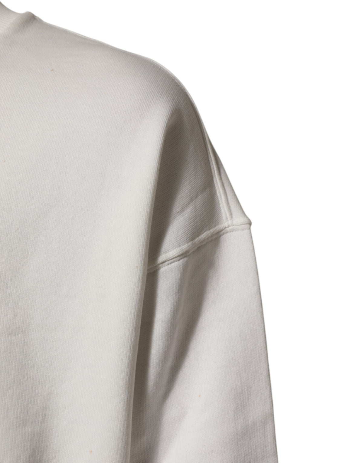 Sweat-shirt à col rond blanc avec logo DG de Dolce &amp; Gabbana