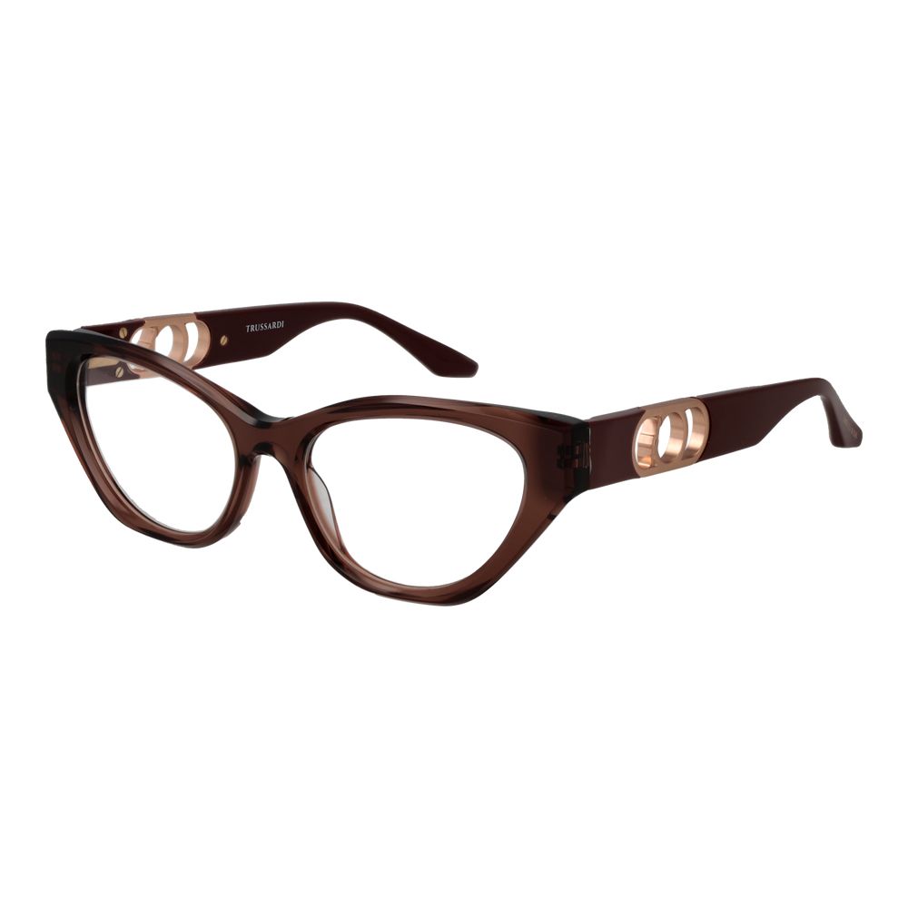 Trussardi Brown Cat Eye Women Glasses Frame - Stylish Eyewear