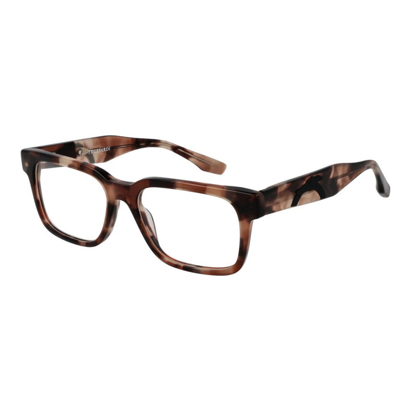 Trussardi Brown Unisex Glasses Frame - Stylish Acetate Design