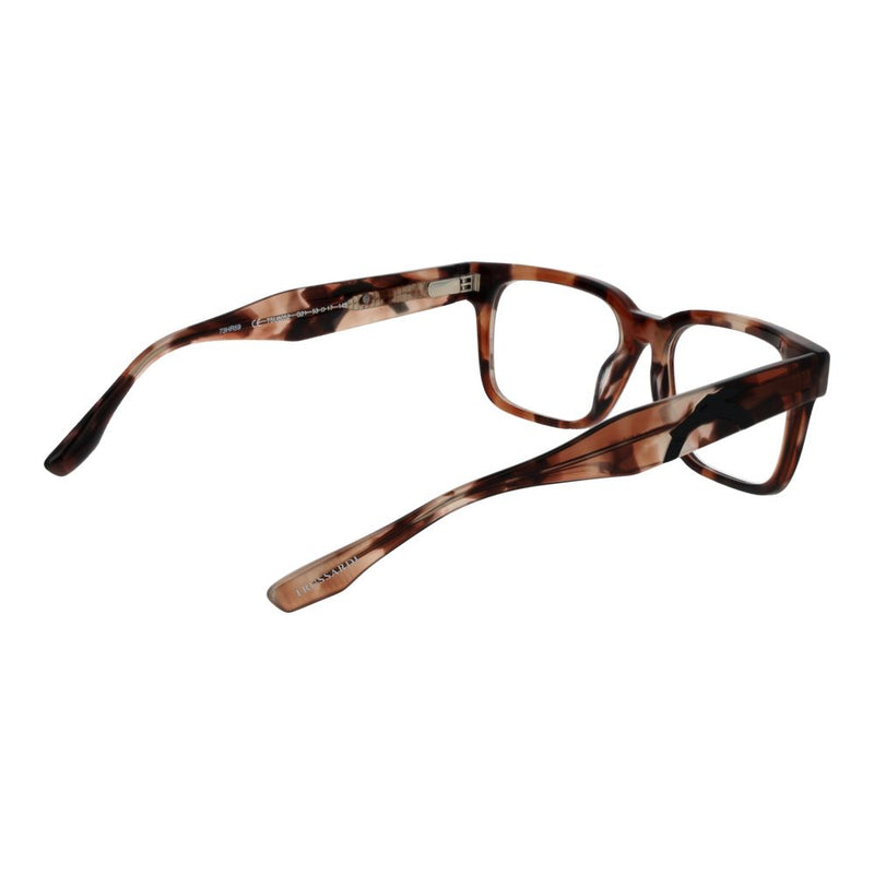 Trussardi Brown Unisex Glasses Frame - Stylish Acetate Design